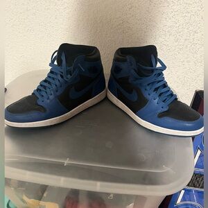 Jordan 1’s, Size 13, Blue, Black, Good Condition, No Box
